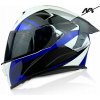 INTEGROVANÁ MOTOCYKLOVÁ PRILBA|NAXA F33 veľ. M+BLENDA|MIESTO PRE OKULIARE INTERKOM