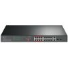 TP-Link TL-SL1218MP ver.2 16xFE 2xGb 2xSFP Unmanaged CCTV Switch 150W POE+