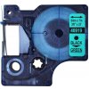DYMO páska D1 9mm x 7m, čierna na zelenej 40919