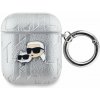 Karl Lagerfeld PU Embossed Karl and Choupette Heads Puzdro na AirPods 1/2 KLA2PGKCPS