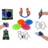 Teddies Fidget worm měnící tvar antistresový plast 11cm 4 barvy