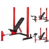 Variabilní posilovací lavice HMS LS7688 se stojanem pod činku, modlitebníkem a předkopáváním