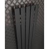 Radiátory - MC Montana | kúpelňové | DEKORATÍVNY VERTIKÁLNY RADIÁTOR-R5 | farba - Čierna štruktúra, veľkosť - 1000/380 mm