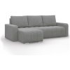 Rohová rozkladacia sedačka ABRIELLE ľavá, sivá