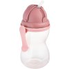 Canpol babies Športová fľaša so slamkou 370 ml RUŽOVÁ