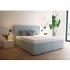 Neapol 180x200 cm svetlá aqua, penový matrac Ivana Plus 180x200 cm modrá