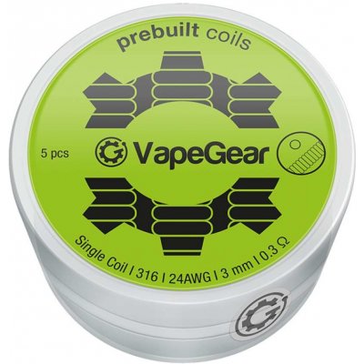 VapeGear predmotané špirálky Single coil A1 0,6ohm