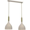 Luminex | Luster na lanku NOAK 2xE27/15W/230V béžová/zlatá | LU4001