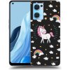 Picasee silikónový čierny obal pre OPPO Reno 7 5G - Unicorn hviezdne nebo