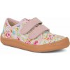 Froddo barefoot plátenky- ružové kvetiny