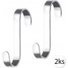 Kmt Style 5200293 Háčiky na uteráky, utierky na radiátor, nerezové, 2ks, 3kg