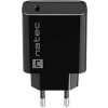 Universální nabíječka Natec RIBERA 20W 1X USB-C, černá NUC-2060