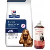 HILL'S PD Prescription Diet Canine z/d Food Sensitivities 10kg & LAB V Lososový olej pre psov a mačky 1000ml