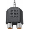 Audio Redukce Jack 3,5mm vidlice na 2x Cinch, KAAR2JMN0L