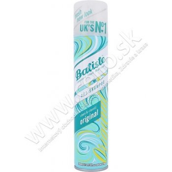 Batiste Fragrance Original suchý šampón pre všetky typy vlasov Clean & Classic Instant Hair Refresh For All Hair Types 200 ml