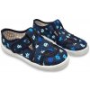 Detské priedušné papuče Pixel Blue s ortopedickou koženou vložkou (27)