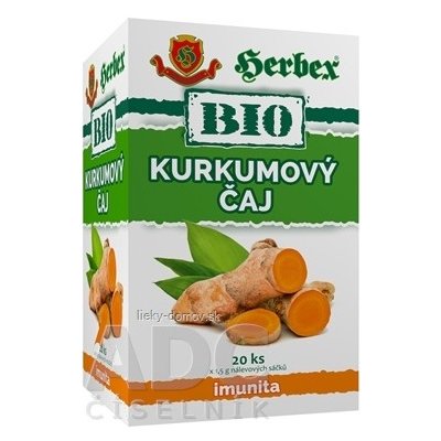HERBEX BIO KURKUMOVÝ ČAJ bylinná zmes 20x1,5 g (30 g)