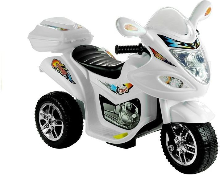 Majlo Toys elektrická trojkolka Racing biela