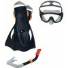 Bestway 25020 Potápačská súprava Maska, šnorchel, plutvy, čierna