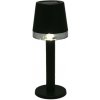Solárna LED stolná lampa 21cm na terasu, balkón alebo do záhrady, vodoodolná