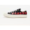 Converse x Comme des Garçons PLAY Chuck Taylor 70 OX Multi Heart Black/ Hi Risk Red/ Egret EUR 44