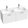 Ravak Skrinka pod dvojumývadlo SD Chrome II 120, biela, madlo 152 mm, biela
