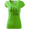 Šachové figúrky kreslené - Dámske tričko Pure - 2XL ( Apple Green )