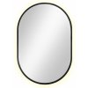 Baltica Design Tiny Border Pastille zrkadlo 40x95 cm oválne s osvetlením čierna 5904107904757