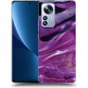 Picasee silikónový prehľadný obal pre Xiaomi 12 Pro - Purple glitter