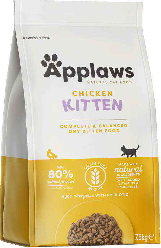 APPLAWS Cat Dry Kitten s kuracím 3 x 2 kg