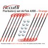 Florbalový set ACCUFLI AirTek A100 - Orange 9 ks ľavá / 1 ks pravá