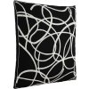 Eglo | Eglo 420006 - Dekoračný vankúš CHEVERY 45x45 cm čierna/biela | EG420006