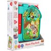Teddies Knížka hrací edukační safari plast na baterie se zvukem v krabičce 21x23x5cm