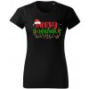 Stymio Tričko – Merry Christmas Veľkosť: M, Farba: Čierna, Pohlavie: Dámsky Vianočné tričko s potlačou Merry Christmas – minimalistický sviatočný dizajn