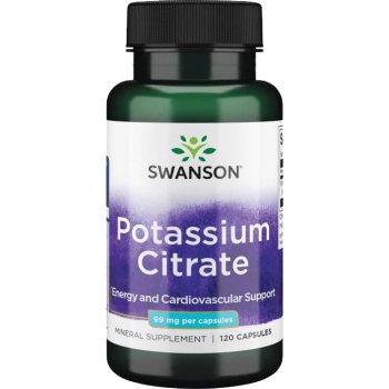 Swanson Potassium Citrate draslík 99 mg 120 kapsúl