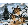 zuty Maľovanie podľa čísel - Vlci a zimná krajina (Howard Robinson), 80x100 cm, vypnuté plátno na rám (8596530060352)