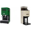 Gaggia Classic E24, green + Lelit Steve PM20, gold