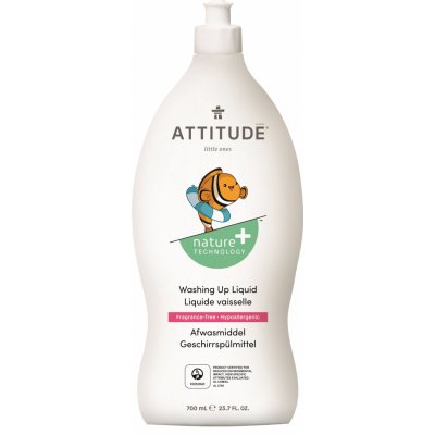 Attitude prostriedok na umývanie riadu pre deti bez vône 700 ml