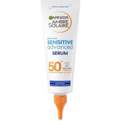 Garnier Ambre Solaire Sensitive Advanced Serum SPF 50+ - Ochranné sérum proti slnečnému žiareniu s ceramidmi 125 ml