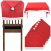 ISO Vianočné poťahy na stoličku 6x obrus Santa Claus 172 x130 cm