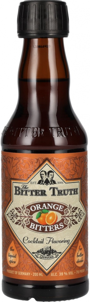 The Bitter Truth Orange 39% 0,2 l (čistá fľaša)