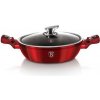 BerlingerHaus pekáč s pokrievkou a mramorovým povrchom 24cm BH-1262 Burgundy Metallic Line