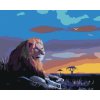 zuty Zuty - Maľovanie Podľa Čísel - Osamelý Lev Pri Západe Slnka (D. Rusty Rust), 80X100 Cm, Plátno (8596530174981)