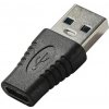 Redukcia OEM USB 3.0 A male - USB-C female čierna