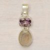 Nefertitis Mesačný kameň dúhový prívesok striebro Ag 925 15104 NF56023 - 2,3 cm, 4,2 g