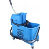 Upratovací vozík KENTUCKY PROFI modrý 24 L + 8L žmýkač