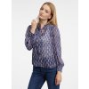 Modrá dámska vzorovaná blúzka ORSAY 40