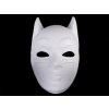 Karnevalová maska - škraboška na domaľovanie - 1 ks 3 biela Batman
