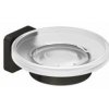 Kludi Vela S Mydlovnička s držiakom, sklo/brúsený Gunmetal 25985N2