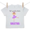 Boodyy Tričko s krátkym rukávom Keď vyrastiem budem baletka 140 (9-10 rokov)